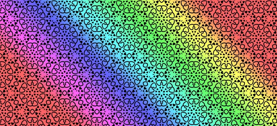 Abstract colorful circular shape pattern illustration Stock Illustration