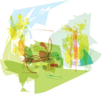 Abstract colorful composition Stock Illustration