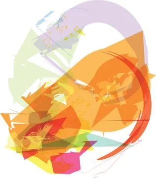 Abstract colorful composition Stock Illustration