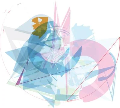 Abstract colorful composition Stock Illustration