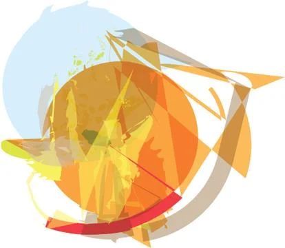 Abstract colorful composition Stock Illustration