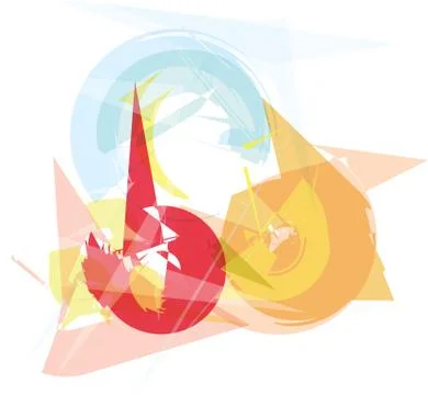 Abstract colorful composition Stock Illustration