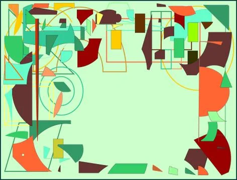 Abstract colorful composition whit empty space for your text Stock Illustration