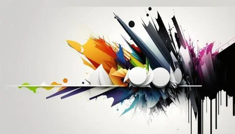 Abstract colorful computers high tech Illustrazione stock