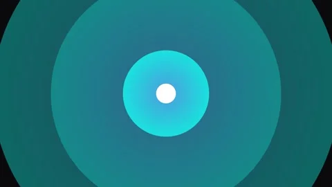 Abstract Colorful Concentric Circles Animation Stock Footage 343546392