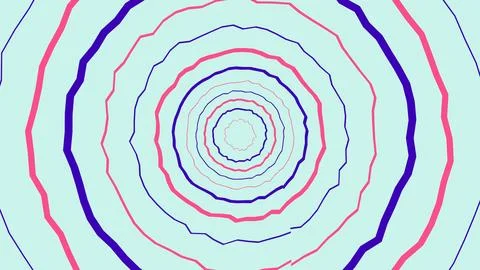 Abstract colorful concentric circles pattern background イラスト素材