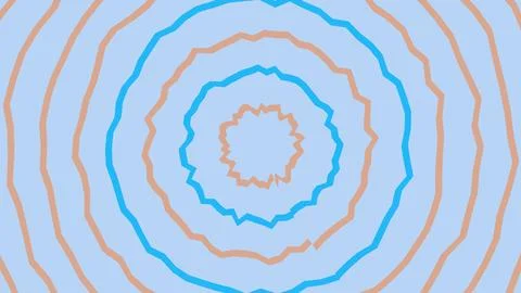 Abstract colorful concentric circles pattern background Illustrazione stock