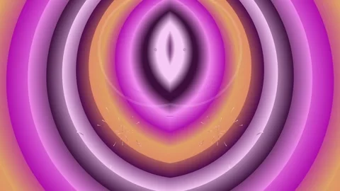 Abstract Colorful Concentric Oval Shapes with Glowing Light Effects Stock Footage 329081069
