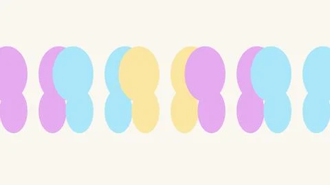 Abstract colorful connected shapes pattern design 스톡 일러스트