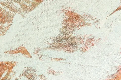 Abstract colorful creative background - rough linen canvas unevenly covered w Stock Photos