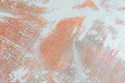 Abstract colorful creative background - rough linen canvas unevenly covered w Stock Photos