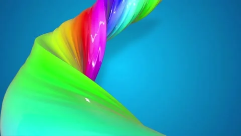 Abstract colorful creative background with stream of mixed oil paints that form Stock Footage 130191625