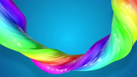 Abstract colorful creative background with stream of mixed oil paints that form Stock Footage 147559061