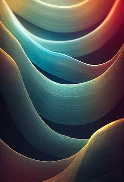 Abstract colorful creative waves pattern Illustrazione stock