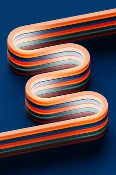 Abstract  colorful crossing lines pattern. Light background of  geometric sha Stock Illustration