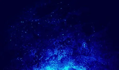 Abstract Colorful Cube Particles Background- 3D illustration Stock Illustration