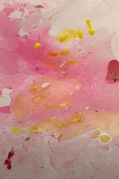 Abstract colorful design created using nail polish Stock Photos