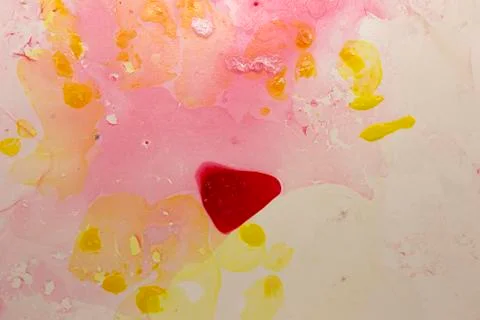 Abstract colorful design created using nail polish Stock Photos
