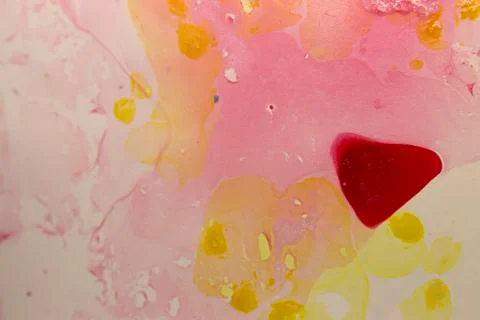 Abstract colorful design created using nail polish Stock Photos