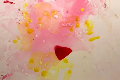 Abstract colorful design created using nail polish Stock Photos