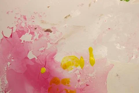 Abstract colorful design created using nail polish Stock Photos