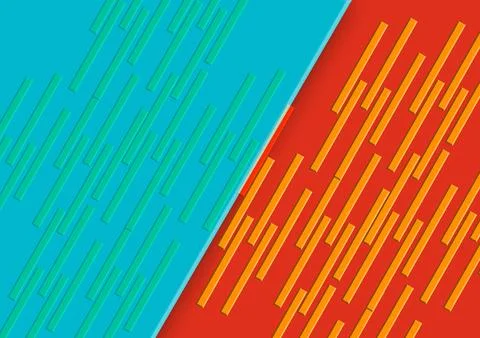 Abstract Colorful Diagonal Geometric Background With Layered Paper Cut Patt.. Stock Illustration