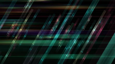 Abstract Colorful Diagonal Streaks Reflection on a Dark Background Stock Footage 298014525