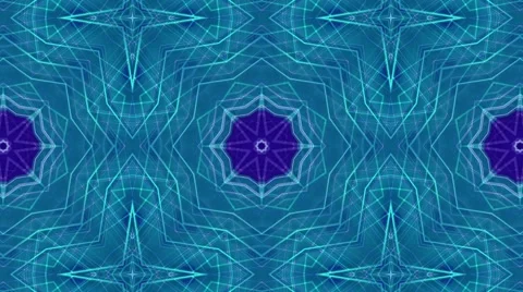 Abstract colorful digital kaleidoscopic loopable motion graphic background Stock Footage 68636578