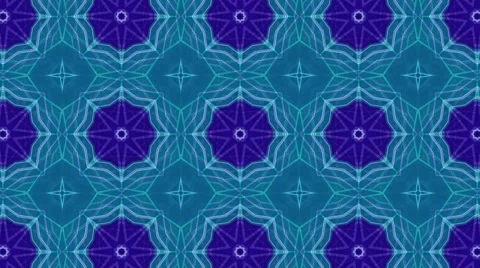 Abstract colorful digital kaleidoscopic loopable motion graphic background Stock Footage 68636893
