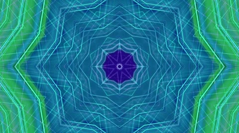 Abstract colorful digital kaleidoscopic loopable motion graphic background Stock Footage 68636995