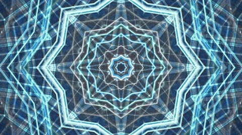 Abstract colorful digital kaleidoscopic loopable motion graphic background Stock Footage 68638803