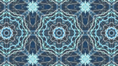 Abstract colorful digital kaleidoscopic loopable motion graphic background Stock Footage 68639436