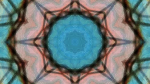 Abstract colorful digital kaleidoscopic loopable motion graphic background Stock Footage 68640257