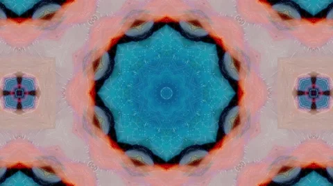 Abstract colorful digital kaleidoscopic loopable motion graphic background Stock Footage 68662335