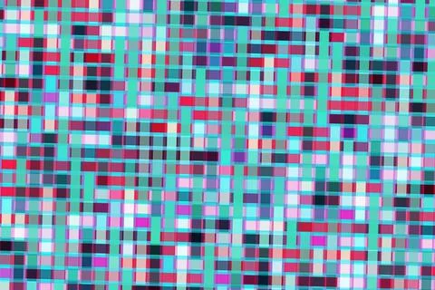 Abstract colorful digital mosaic pattern with vibrant squares Stock Illustration