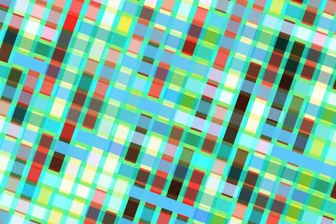Abstract colorful digital mosaic pattern with pixel blocks Stock Illustration