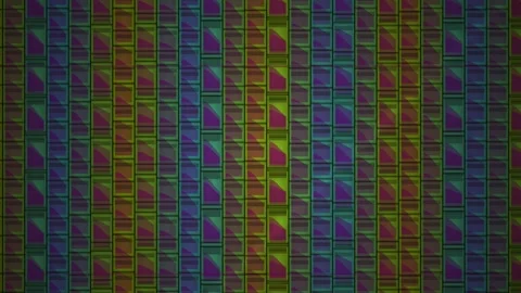 Abstract colorful digital pixel grid texture seamlessly looping with vibran.. Stock Footage 346319419