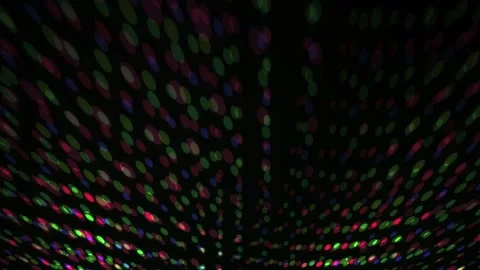 Abstract colorful disco light reflections shining on dark background during.. Stock Footage 346319443