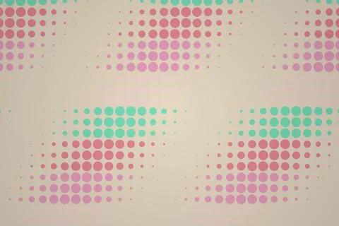 Abstract colorful dot pattern on beige background Stock Photos