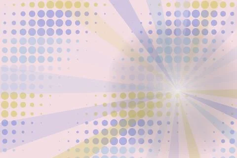 Abstract colorful dot pattern with radiating lines Stock Photos
