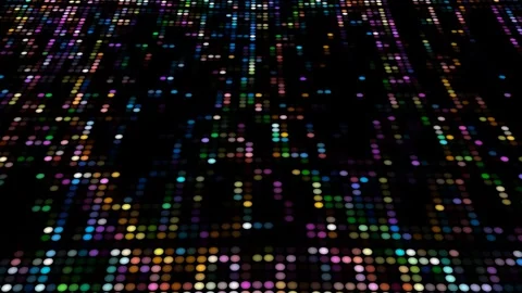 Abstract Colorful Dots Background Design with Dark Elements Video stock 330514460