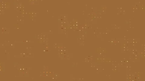 Abstract colorful dots on a brown background create a dynamic, textured backdrop Stock Footage 328831595