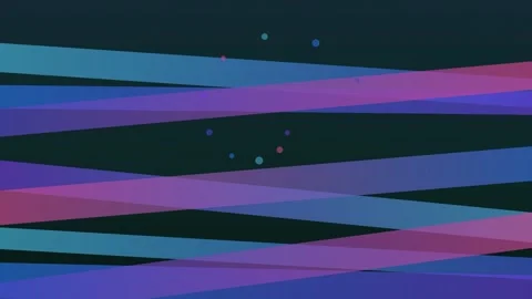 Abstract colorful dots emerge from darkness, creating a dynamic and modern Stock Footage 326176341