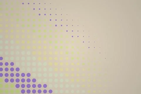 Abstract colorful dots pattern on beige background Stock Illustration