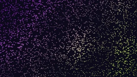 Abstract colorful dots pattern with purple and yellow lights on dark space Stock Footage 348717337