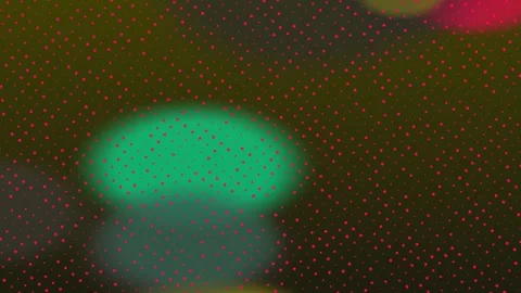 Abstract Colorful Dots Pattern Shimmering in Soft Light On Dark Background Vídeo Stock 328589189