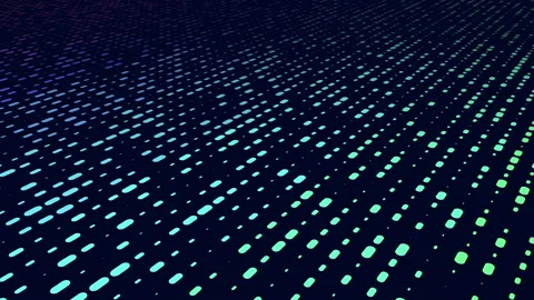 Abstract colorful dotted grid background with glowing gradient data pattern Video stock 333188765