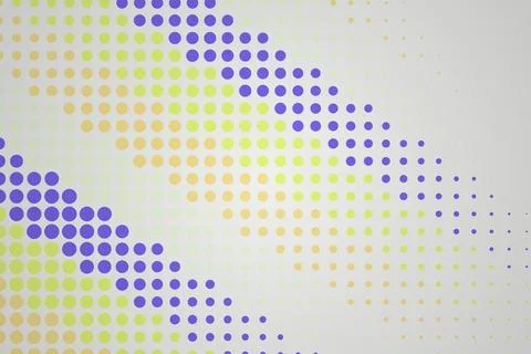 Abstract colorful dotted pattern with blue yellow shades Stock Illustration