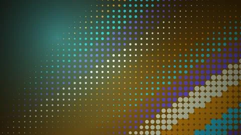 Abstract colorful dotted pattern on dark background イラスト素材