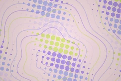 Abstract colorful dotted pattern with flowing lines Stock Illustration